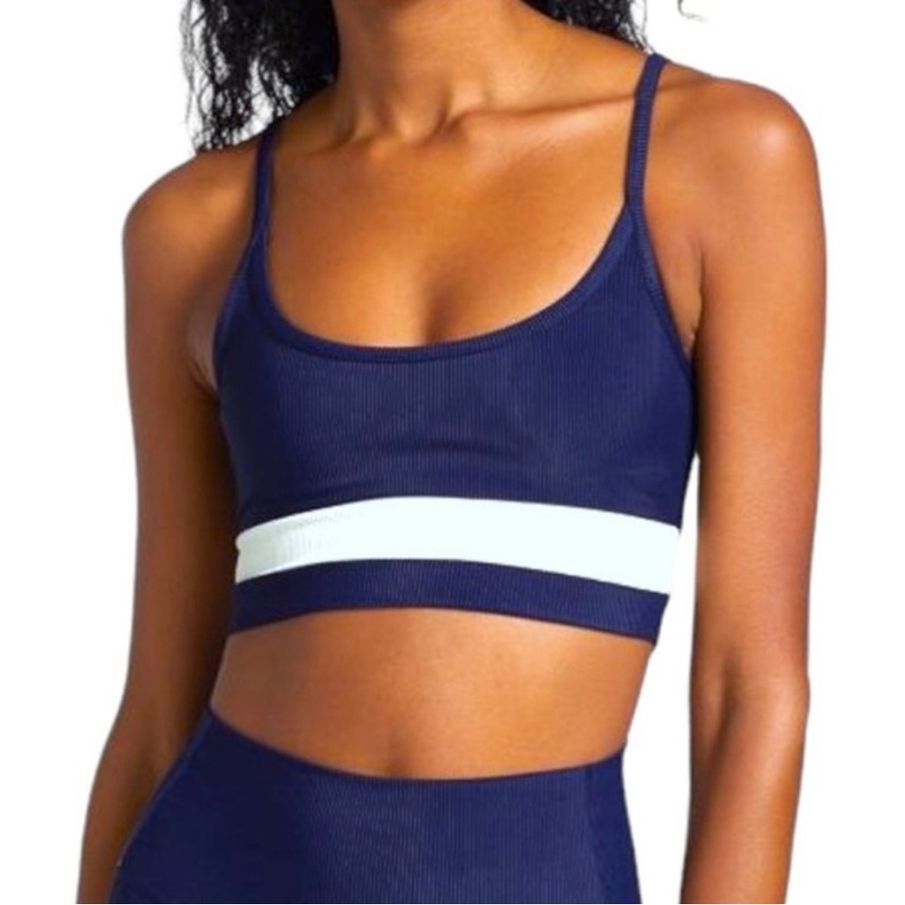 NWOT Beach Riot Sport Eva Top in Navy size Small